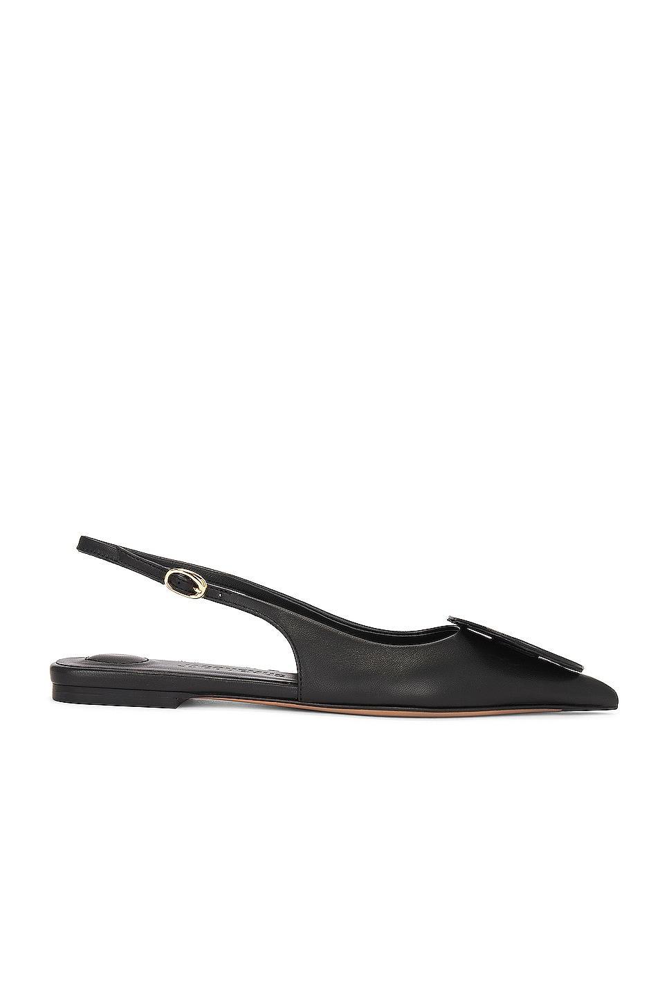 JACQUEMUS Les Slingbacks Duelo P in Black Product Image