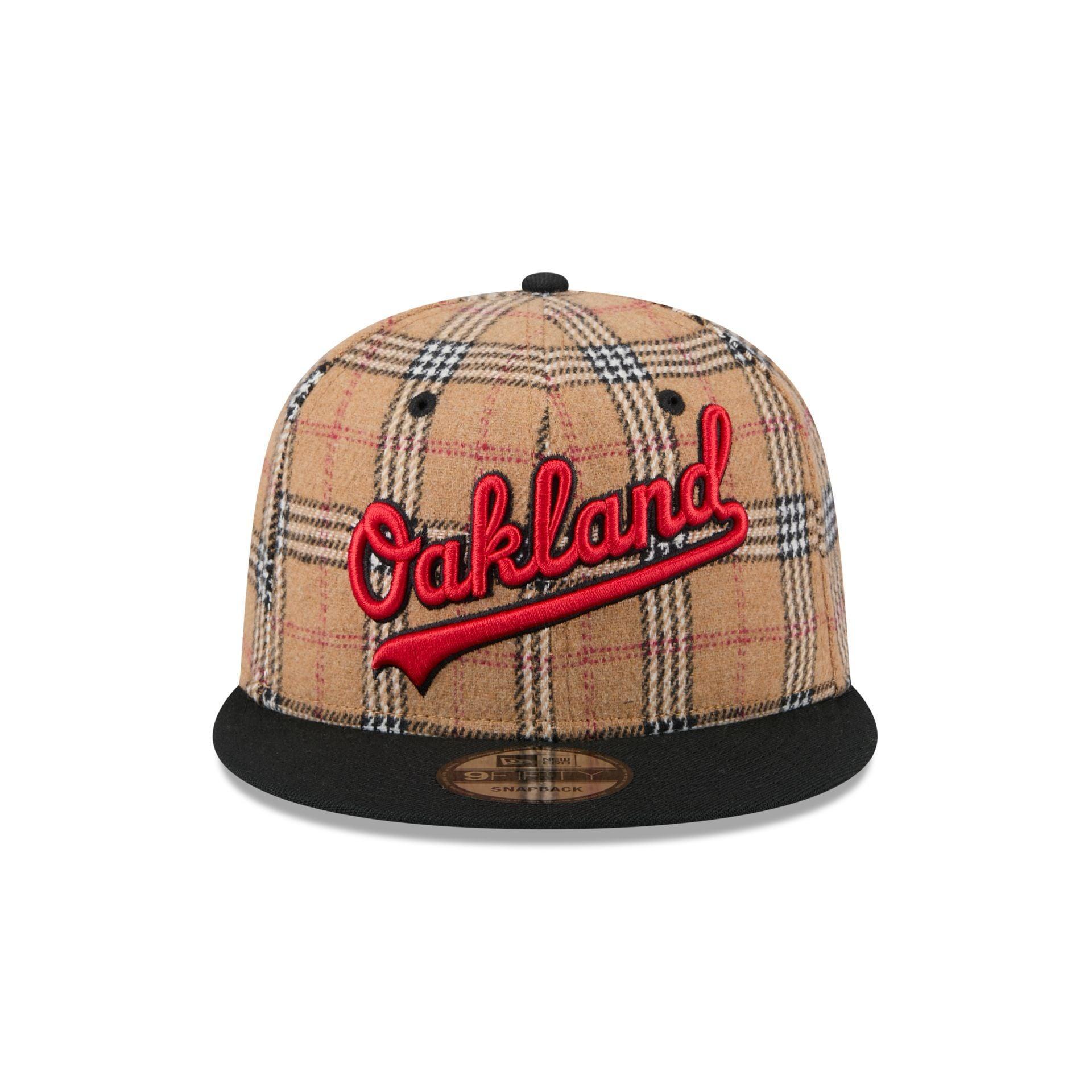 Boston Red Sox Tan Tartan 9FIFTY Snapback Hat Male Product Image