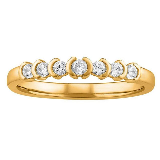 Arctic Clear 14k Gold 1/5 Carat T.W. Round Cut Lab-Grown Diamond Ring, Womens Product Image