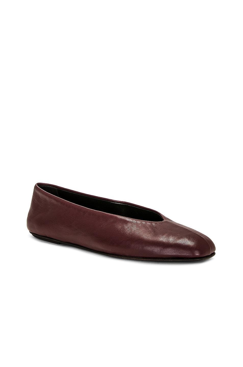 The Row Eva Two Flat in Dark Brown - Brown. Size 41 (also in ). Product Image