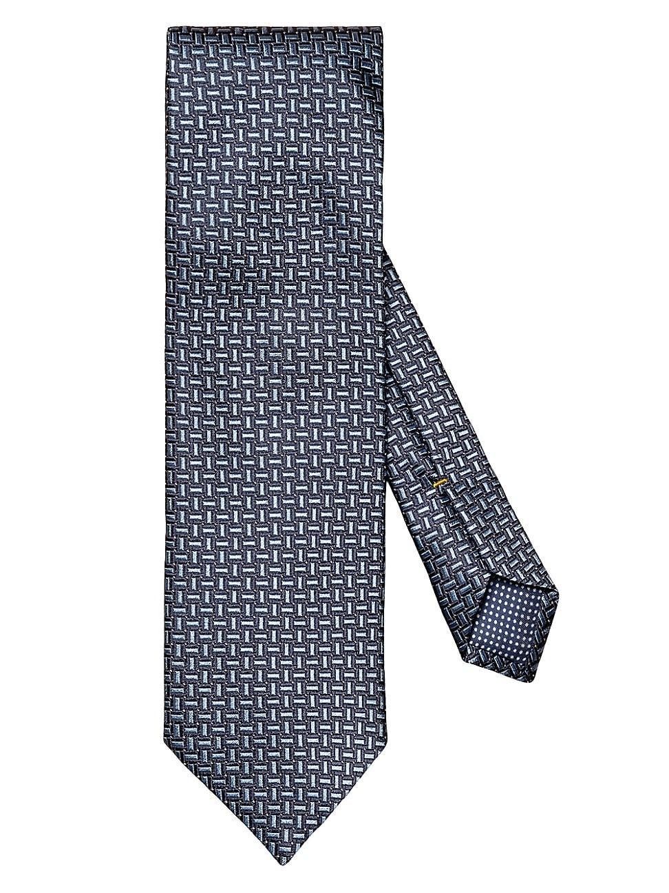 Mens Geometric Silk Tie Product Image