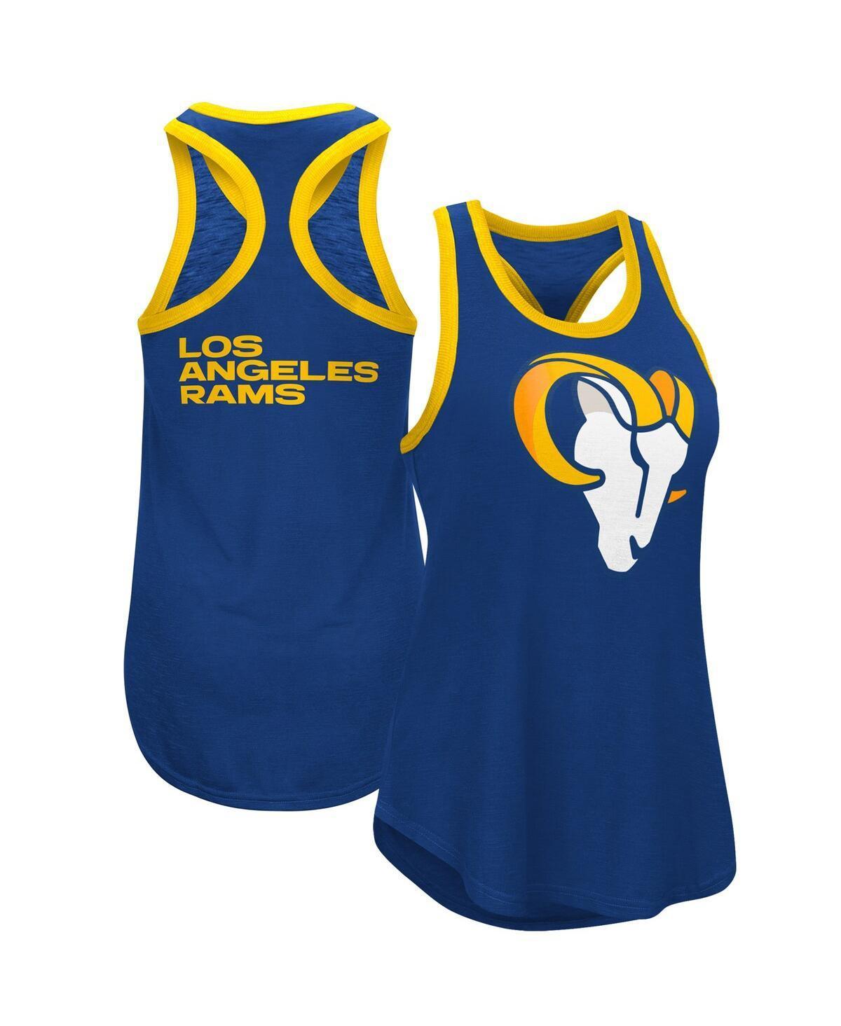 Womens G-III 4Her by Carl Banks Los Angeles Rams Tater Tank Top Blue Product Image