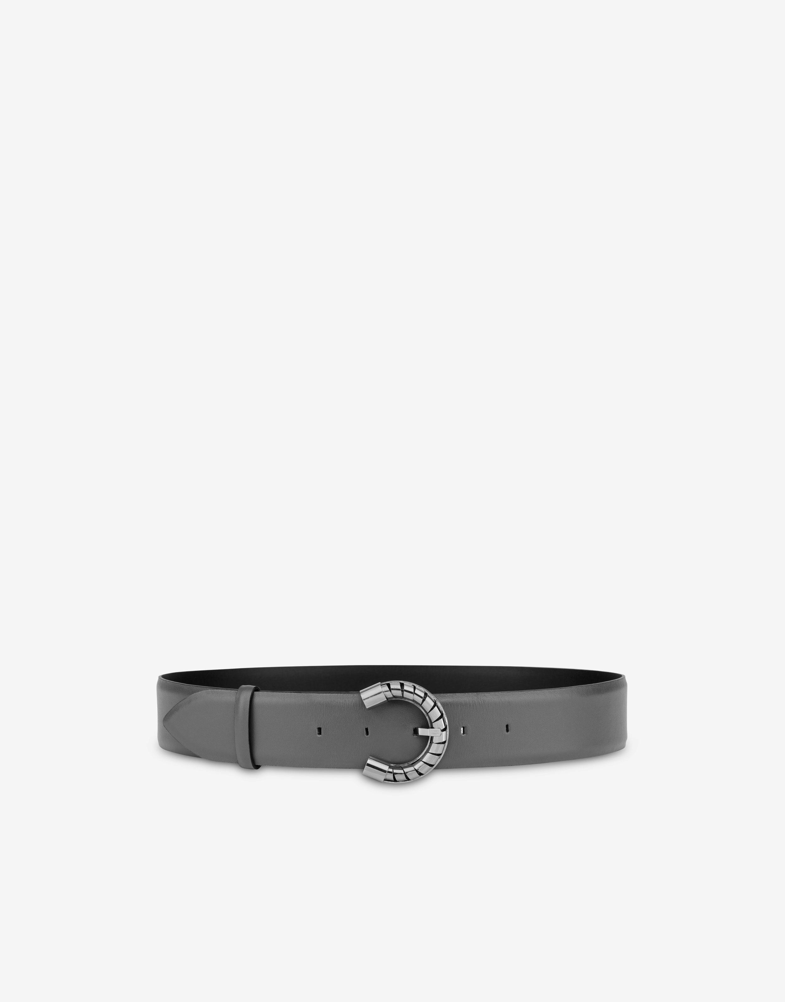 Calfskin belt with C buckle Product Image