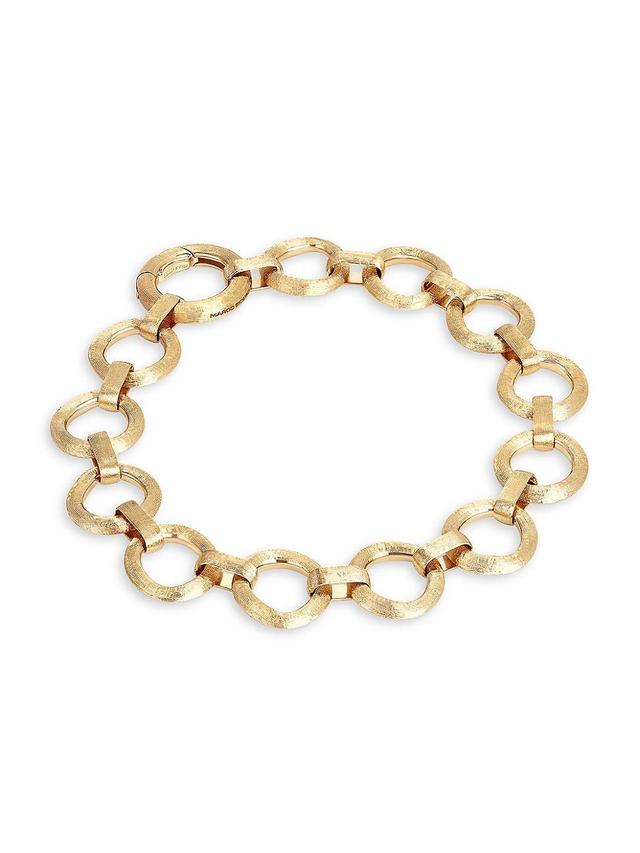 Womens Jaipur 18K Yellow Gold Flat-Link Chain Bracelet Product Image