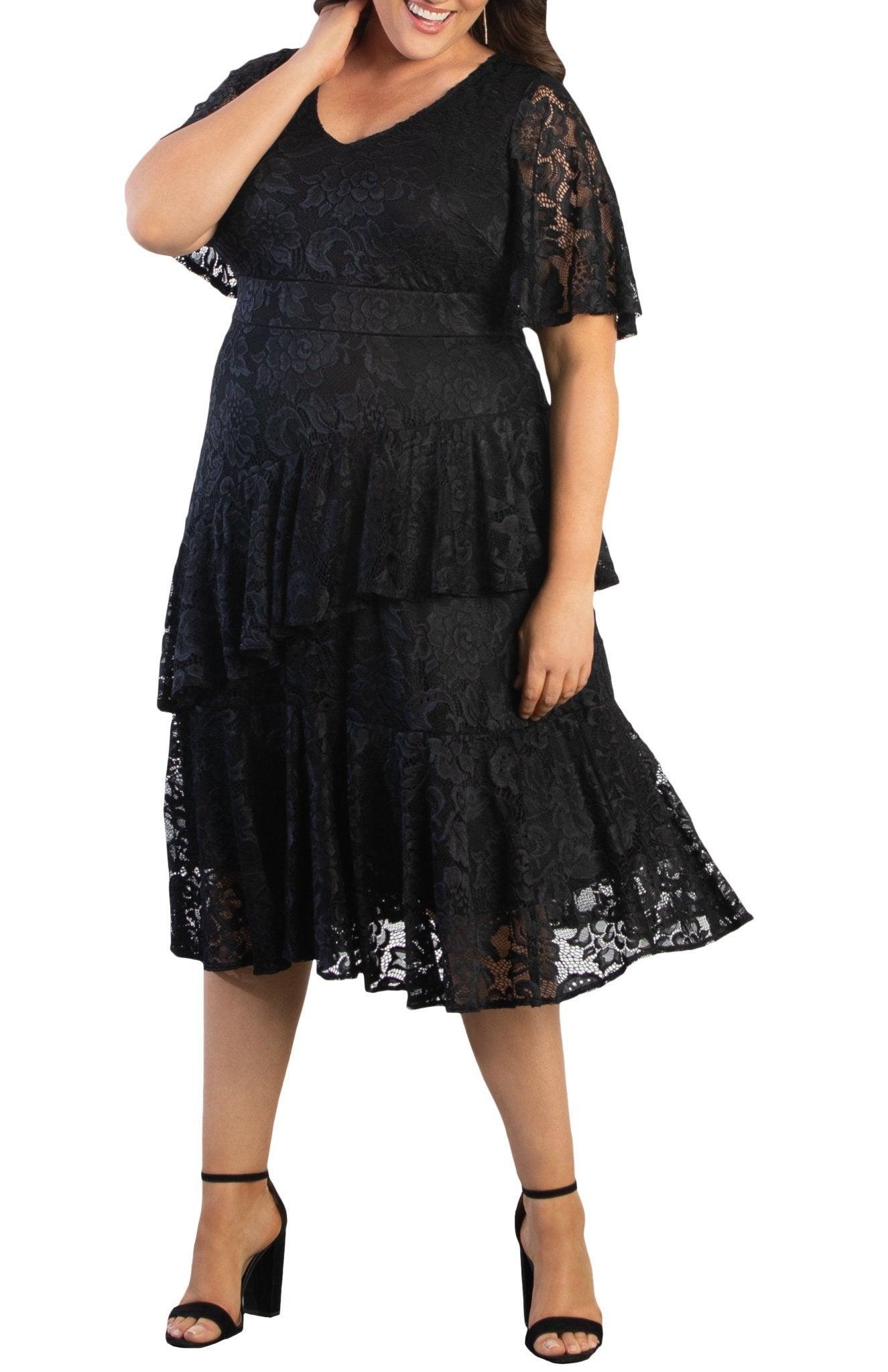 Lace Affair Cocktail Dress - Plus Product Image