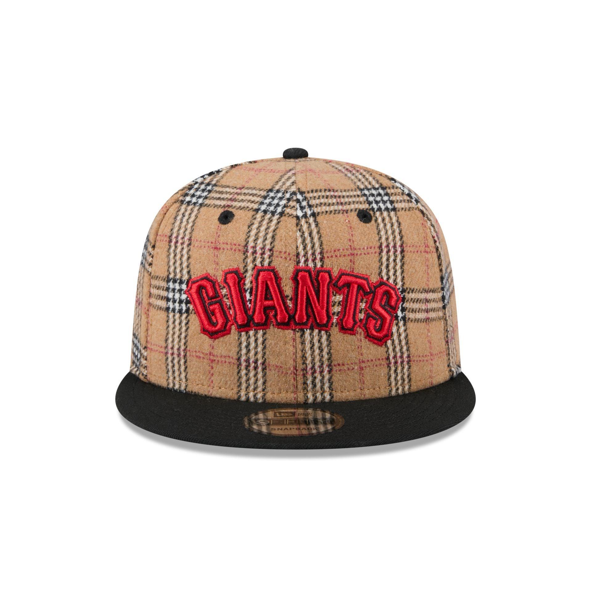 San Francisco Giants Tan Tartan 9FIFTY Snapback Hat Male Product Image