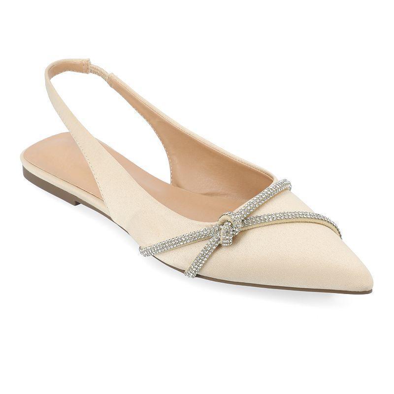 Journee Collection Rebbel Womens Flats Beige Product Image