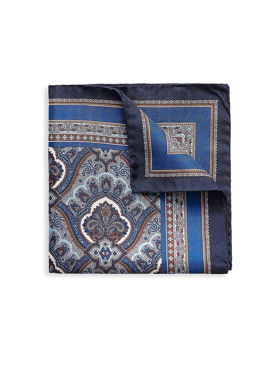 Mens Paisley Silk Pocket Square Product Image