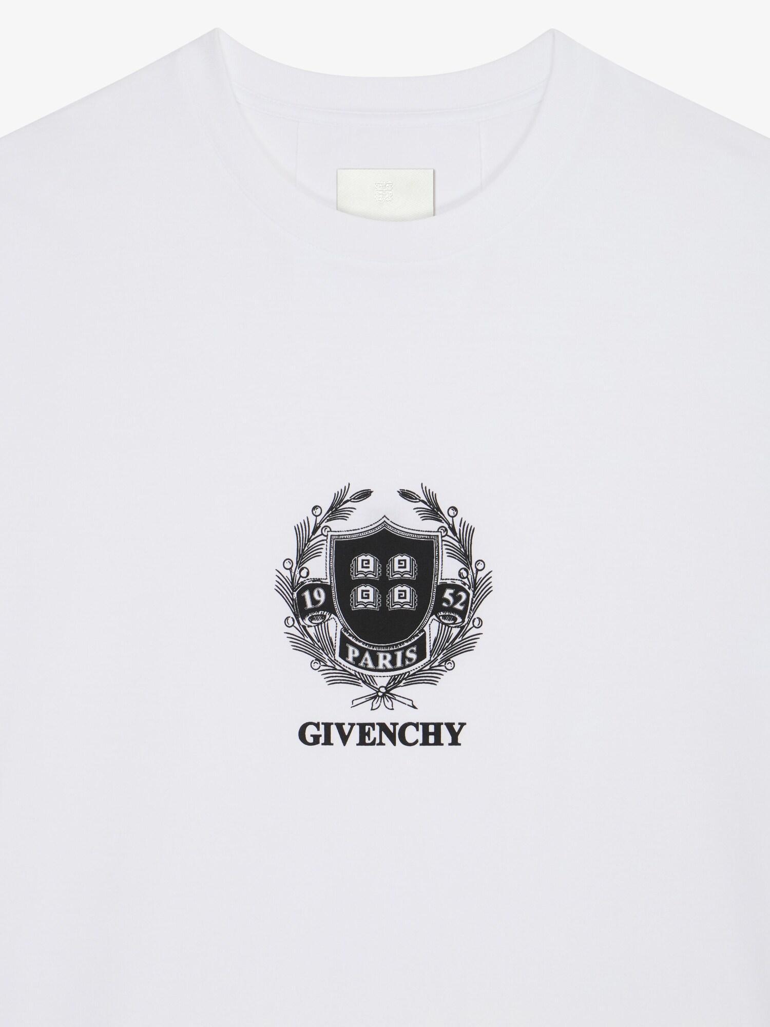 GIVENCHY Crest t-shirt in cotton - white Product Image