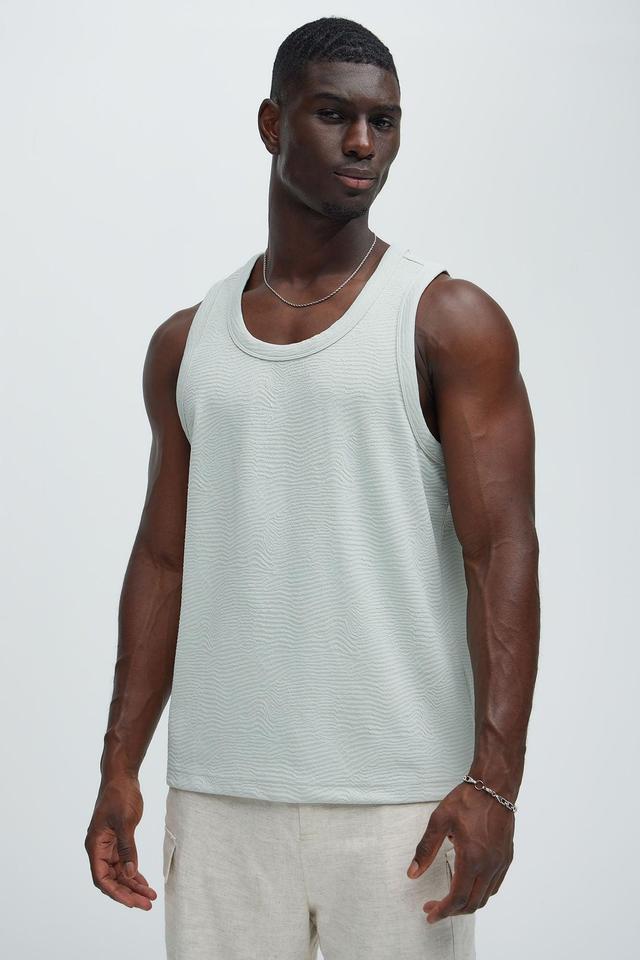 Mika Textured Tank - Sage Product Image