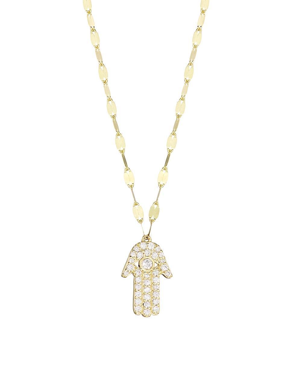 Lana Diamond Hamsa Pendant Necklace Product Image