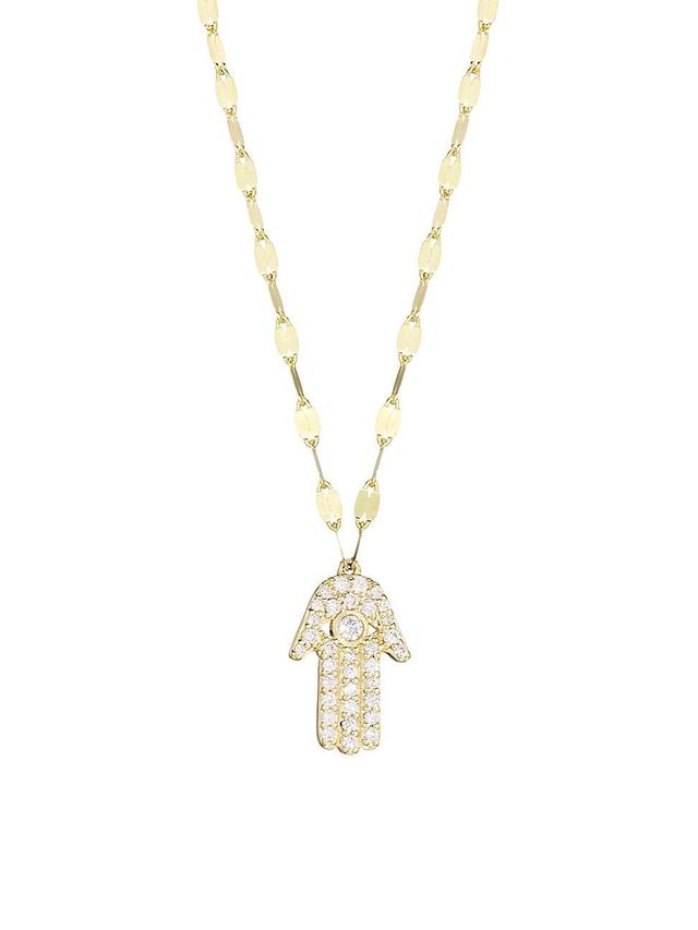 Lana Diamond Hamsa Pendant Necklace Product Image