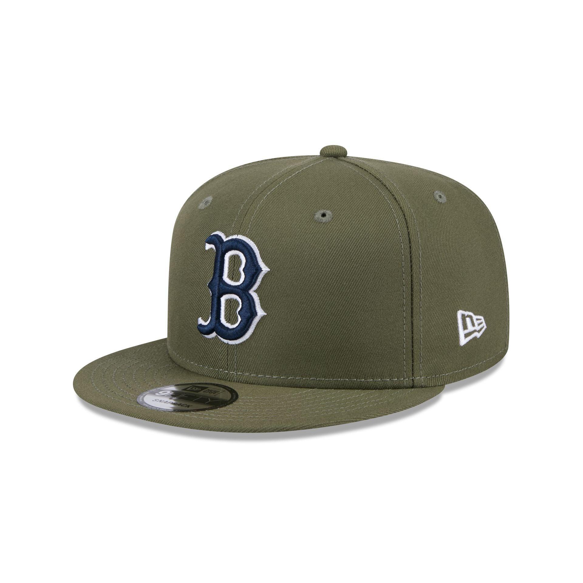 Boston Red Sox Olive 9FIFTY Snapback Hat Male Product Image