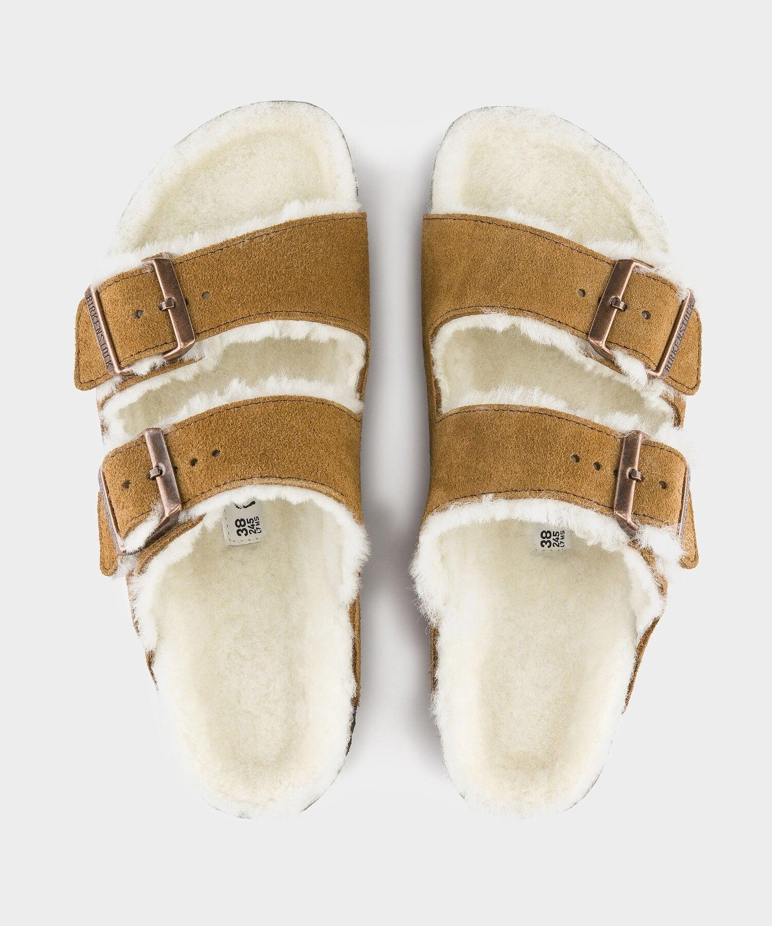 Birkenstock Arizona Shearling in Mink Product Image