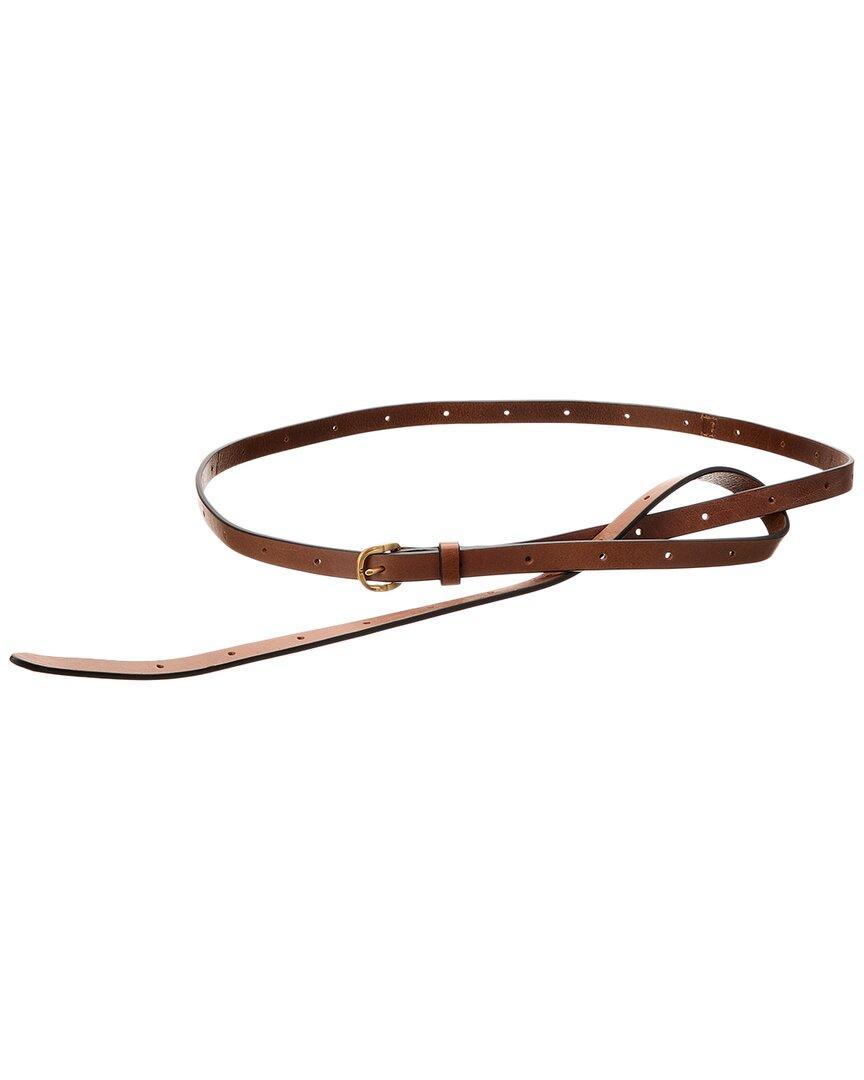 RAG & BONE Mini Belize Leather Belt In Brown Product Image