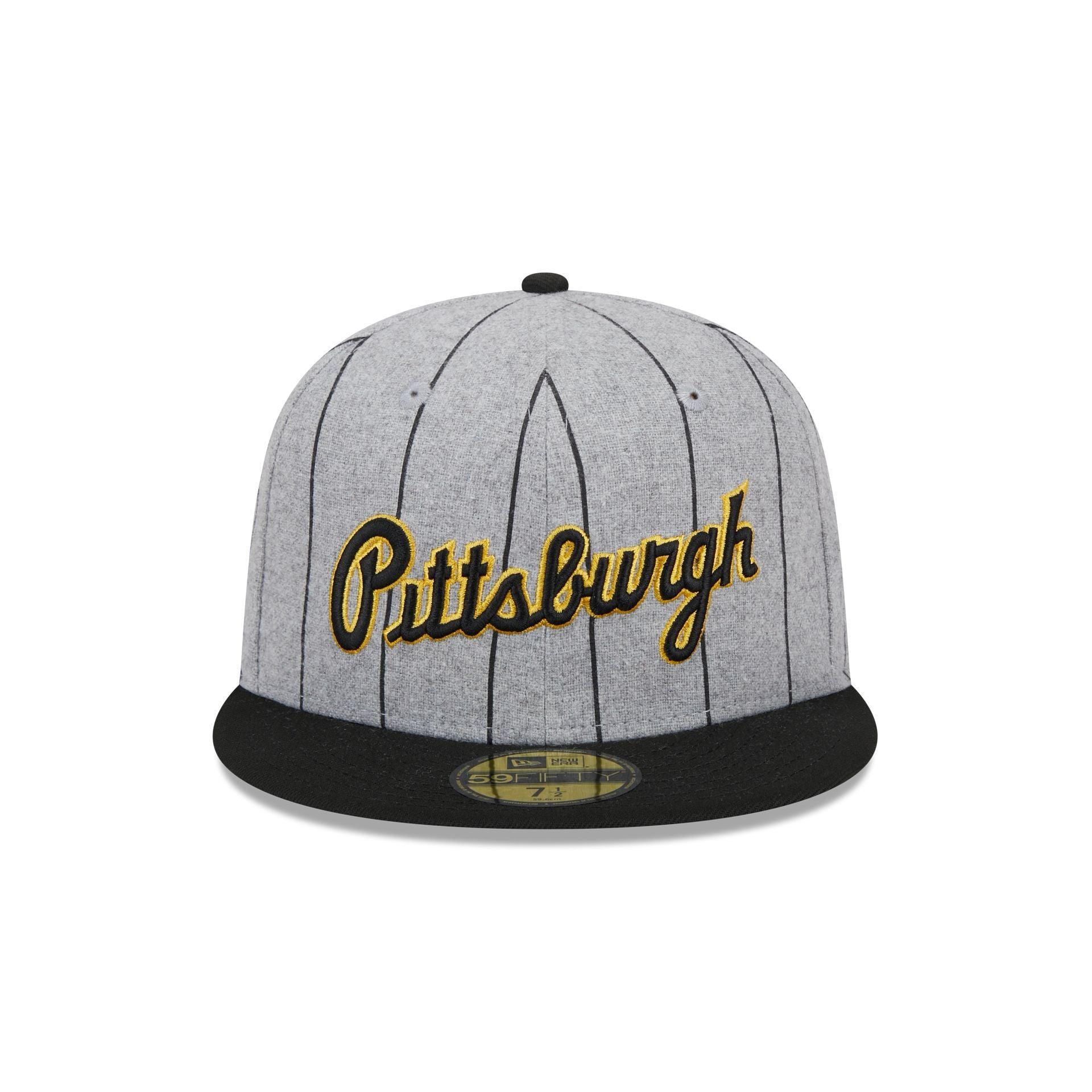 Pittsburgh Pirates Heather Pinstripe 59FIFTY Fitted Hat Male Product Image