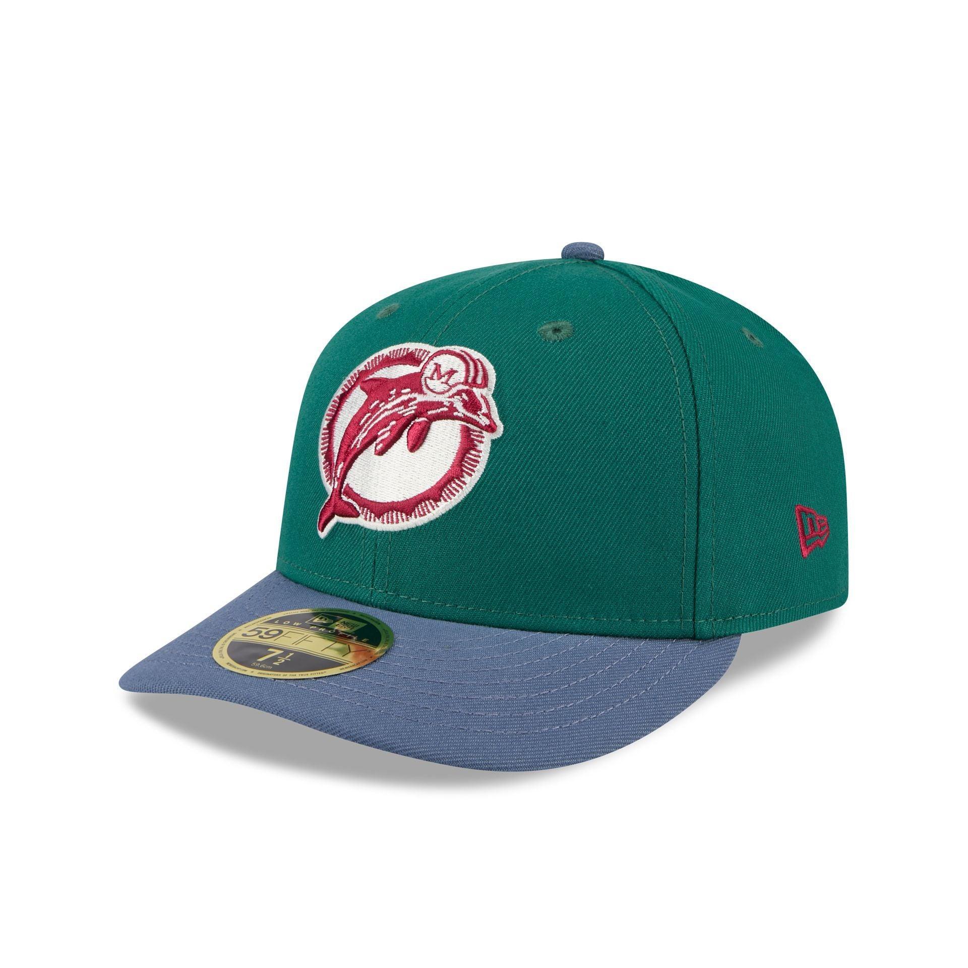 Miami Dolphins Green Gemstone Low Profile 59FIFTY Fitted Hat Male Product Image