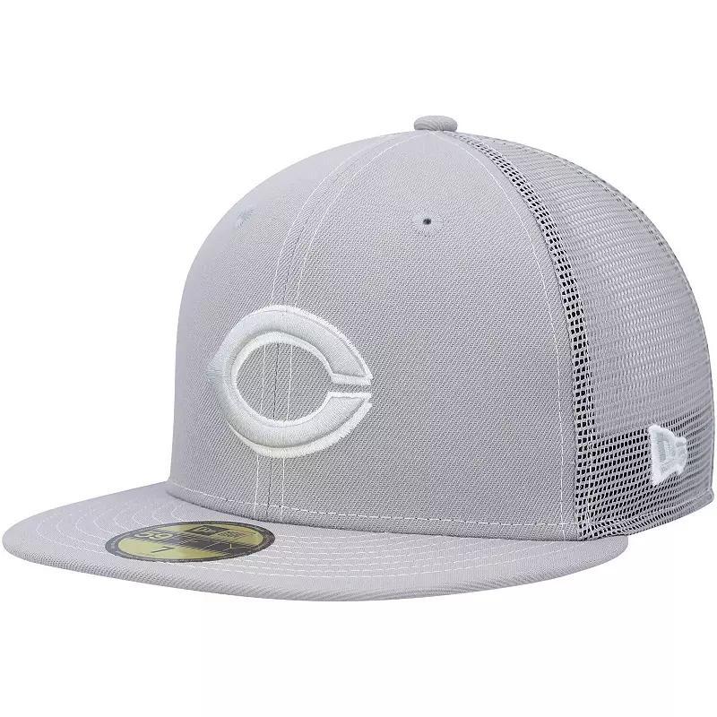 Mens New Era Gray Cincinnati Reds 2023 On-Field Batting Practice 59FIFTY Fitted Hat Product Image