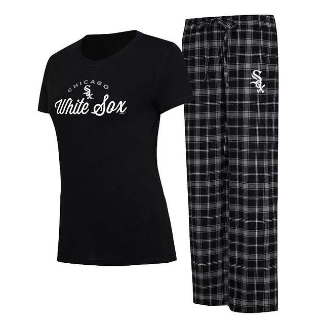 Womens Concepts Sport /Gray Chicago White Sox Arctic T-Shirt & Flannel Pants Sleep Set Product Image