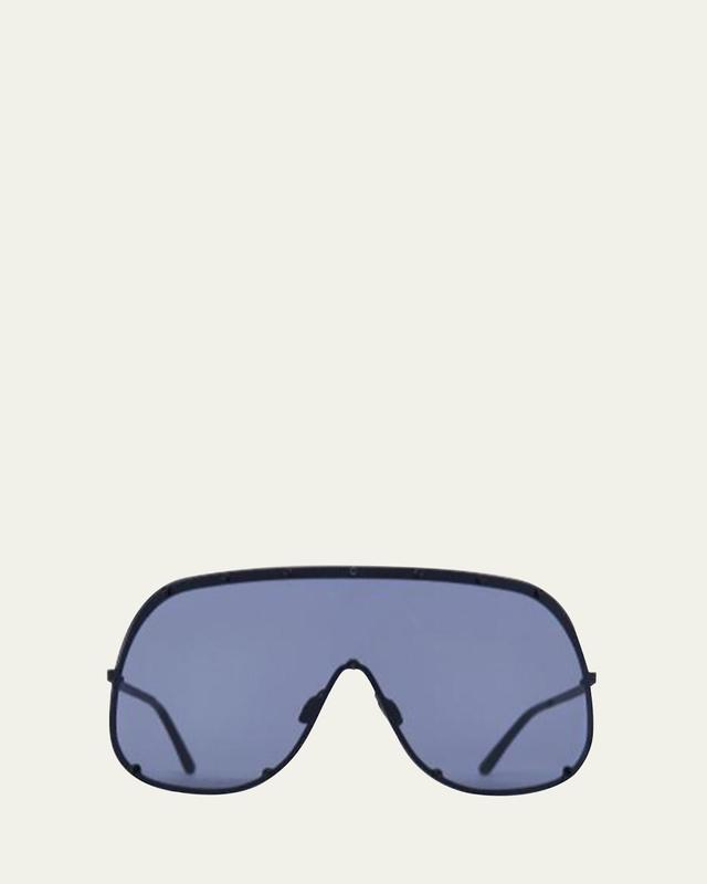 Mens Solid-Frame Shield Sunglasses Product Image