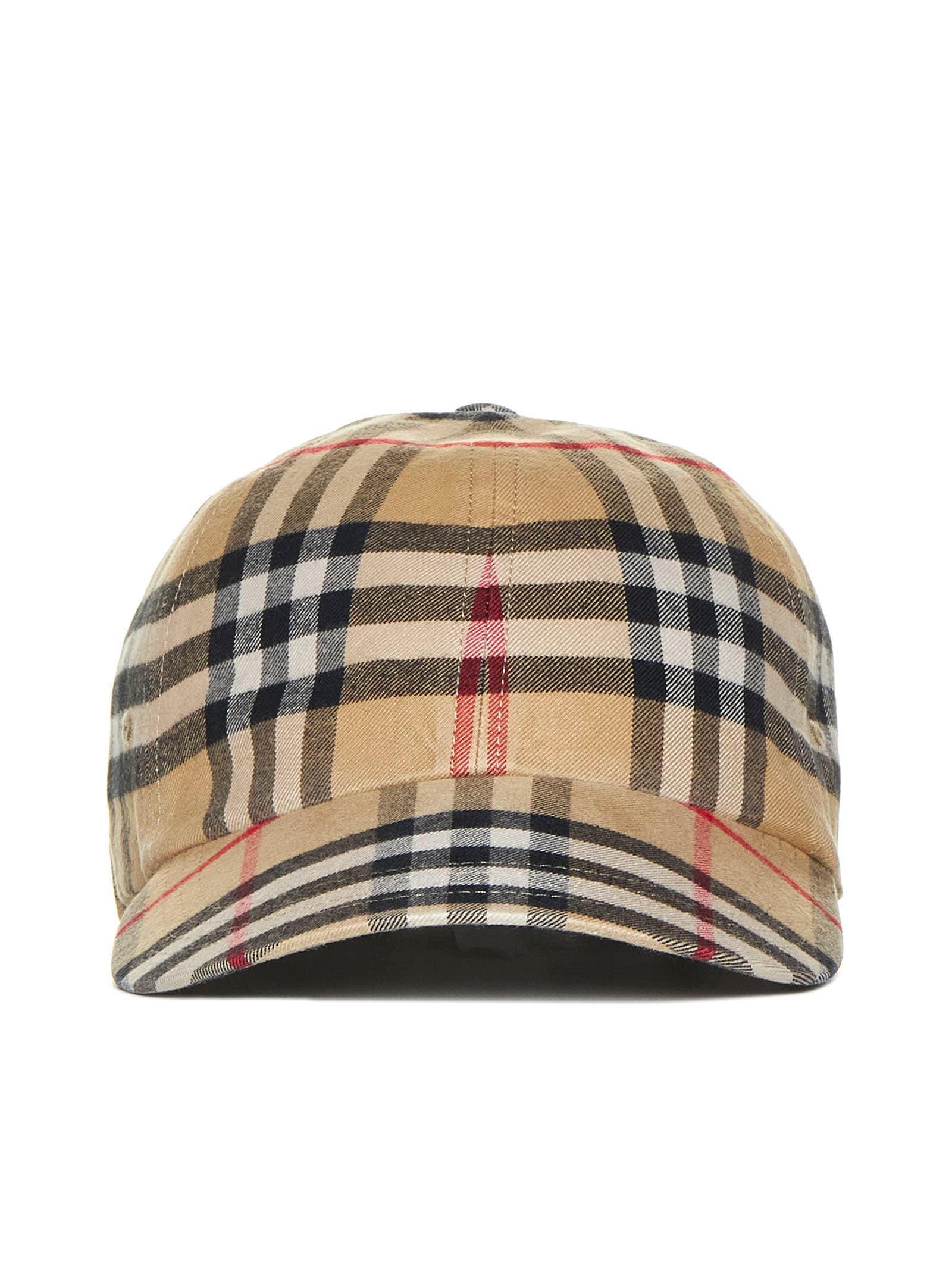 BURBERRY Nova-check Cotton Baseball Cap In Archive Beige Product Image