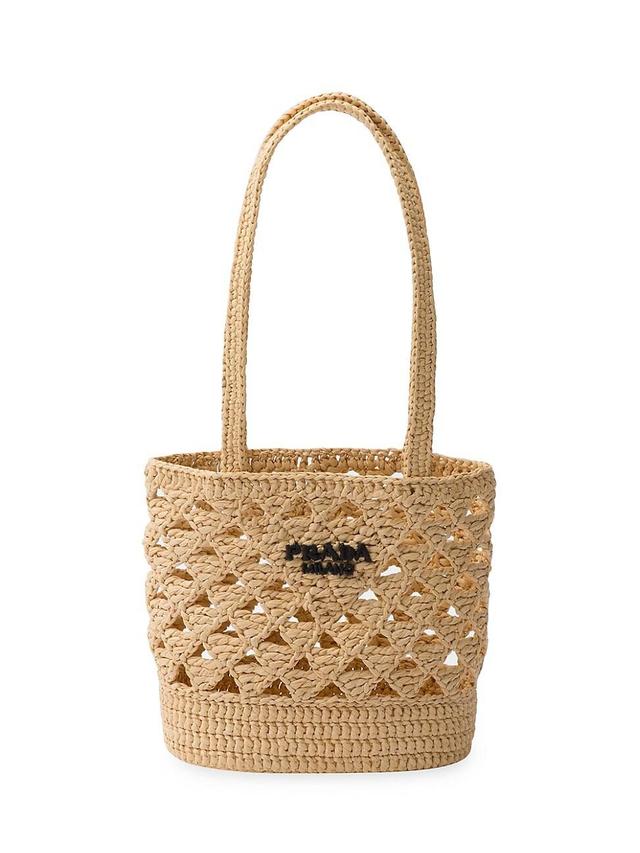 Womens Small Woven Fabric Crochet Shoulder Bag Product Image