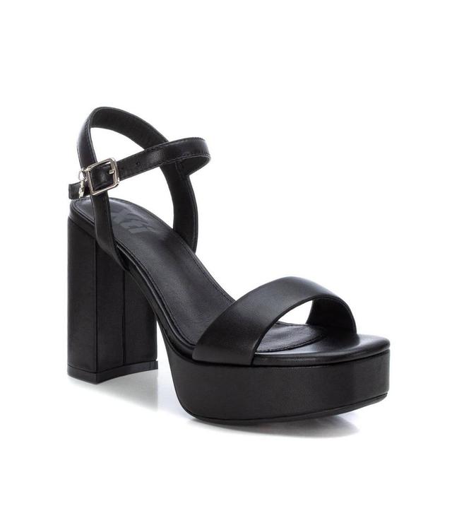 Xti Womens Heeled Platform Sandals By Xti Black Product Image