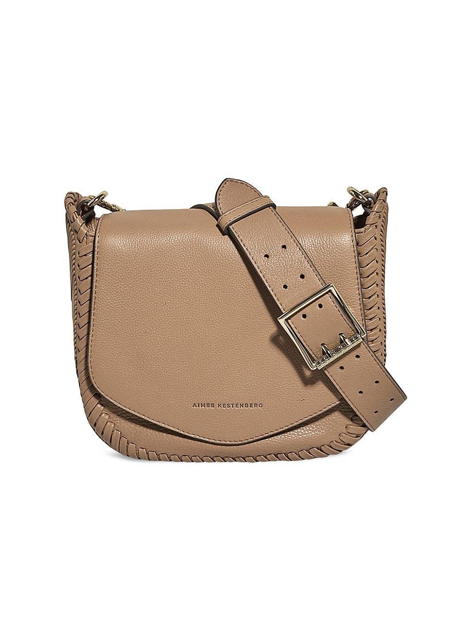 Womens All For Love Leather Saddle Crossbody Bag Product Image