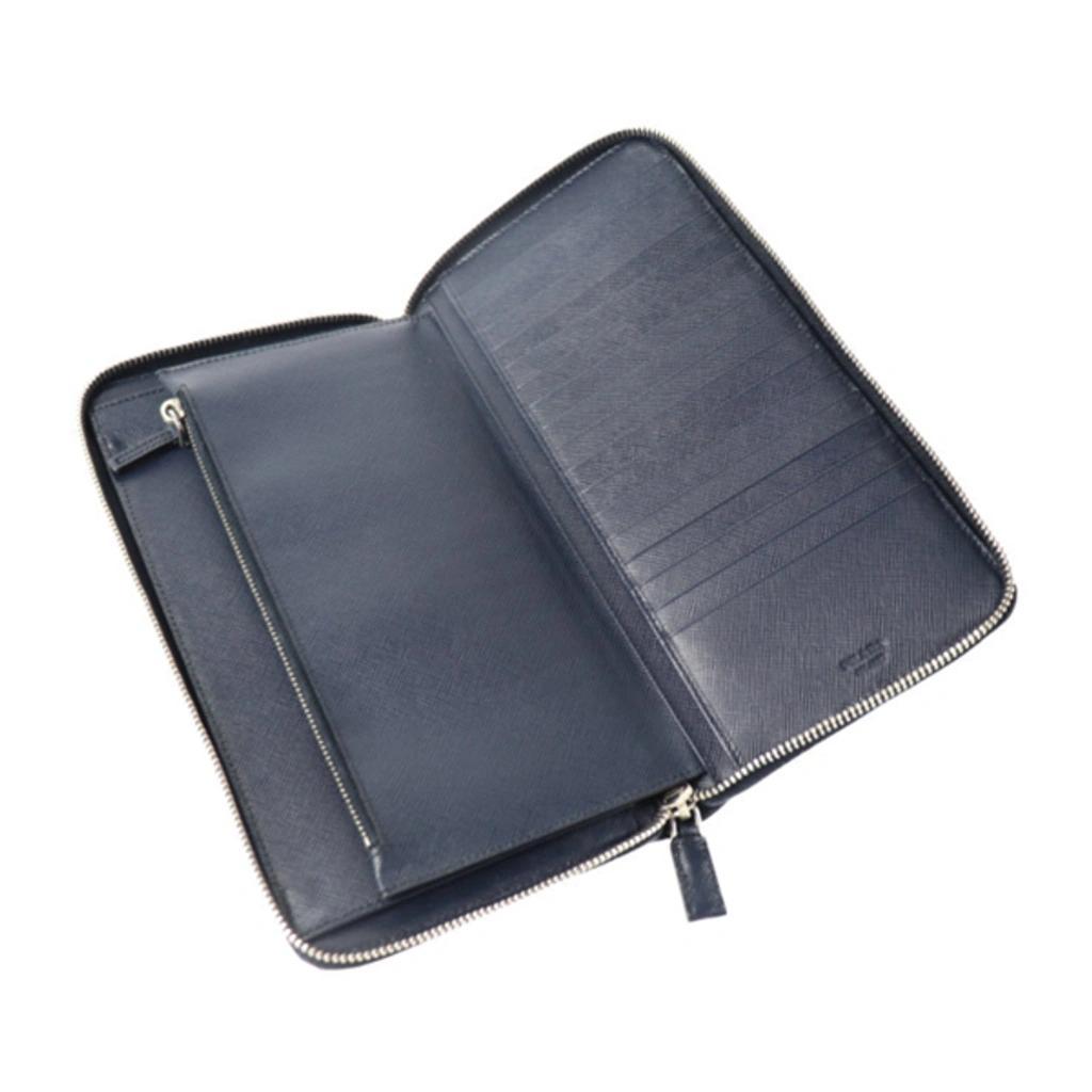 Leather Wallet () In Navy Product Image