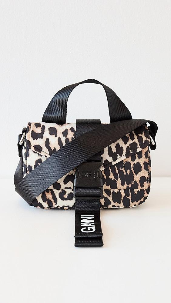 GANNI Recycled Tech Leopard Mini Satchel | Shopbop Product Image