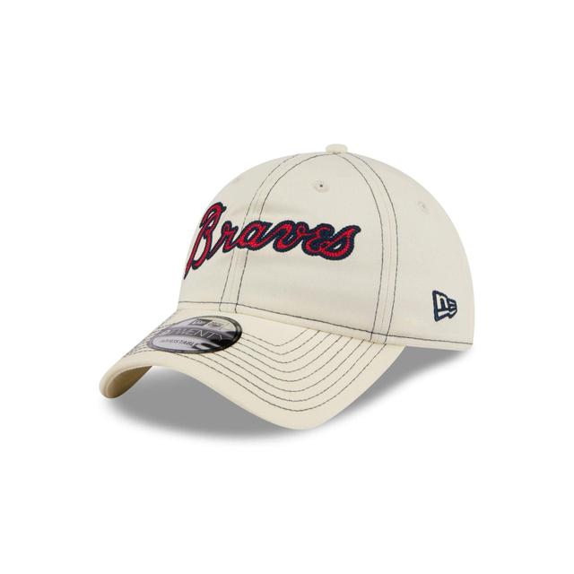 Atlanta Braves Team Stitch 9TWENTY Adjustable Hat Male Product Image