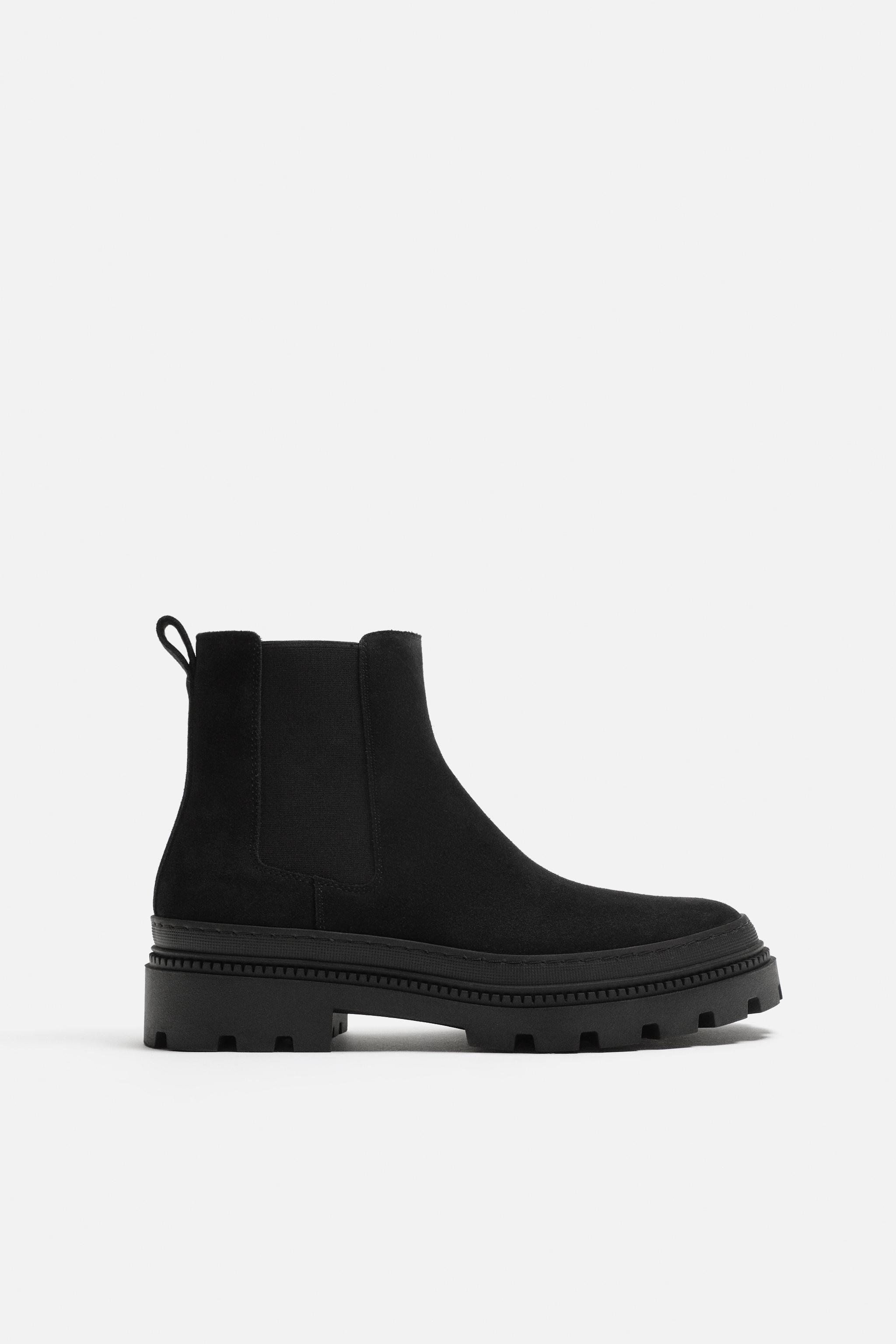 CHUNKY LEATHER CHELSEA BOOTS Product Image