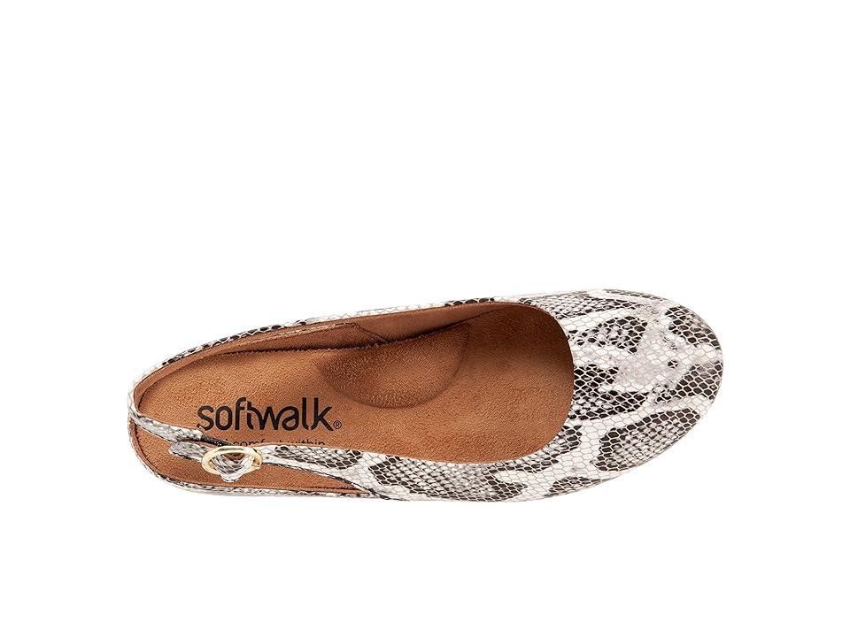 SoftWalk Sandy (Black/White Snake) Women's Shoes Product Image