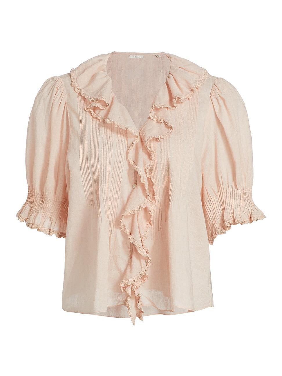 Womens Henri Ruffled Top Product Image