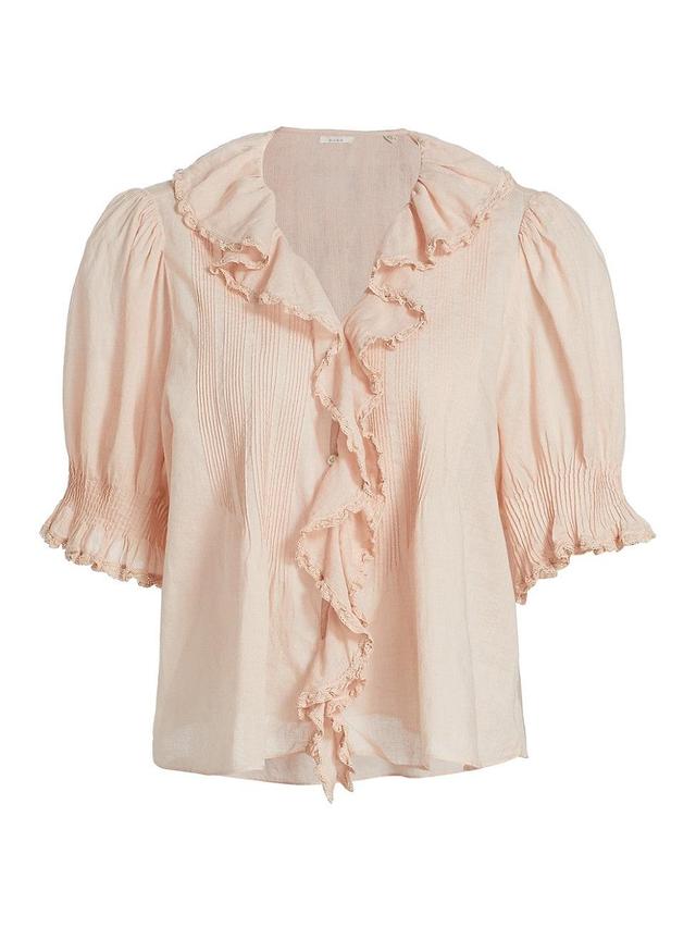 Womens Henri Ruffled Top Product Image