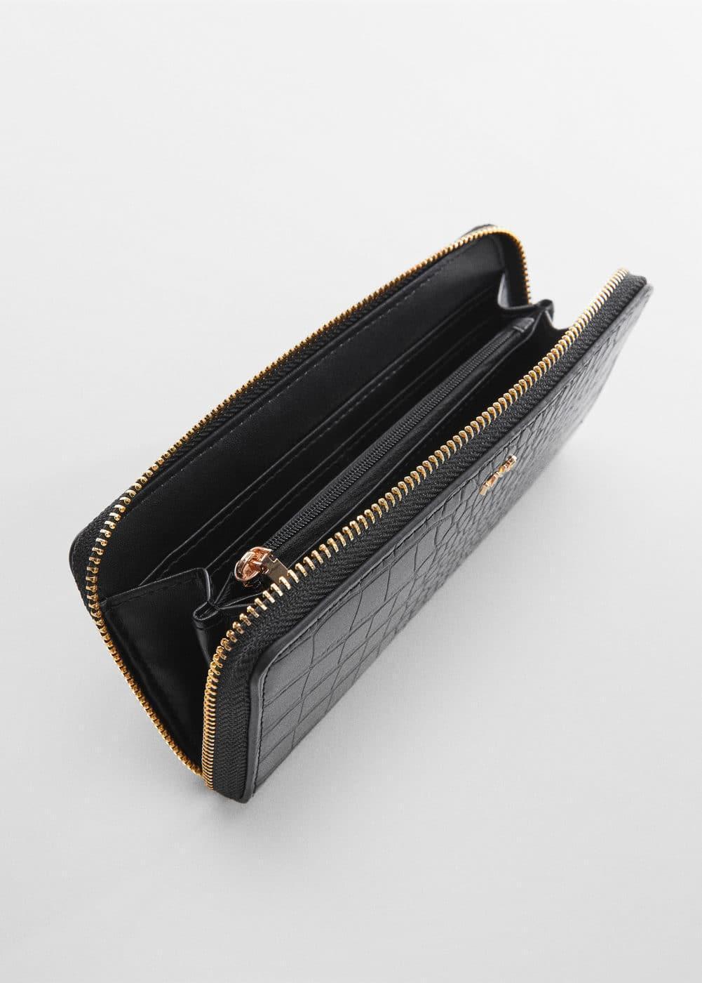 MANGO - Crocodile wallet with logo - One size - Women Product Image