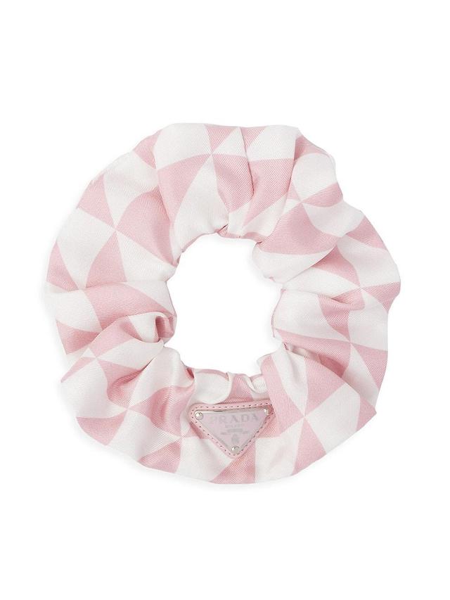 Womens Printed Silk Twill Scrunchie Product Image