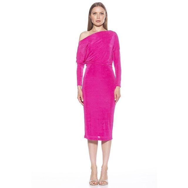 Womens ALEXIA ADMOR Leena Long Sleeve Fitted Sheath Dress Product Image