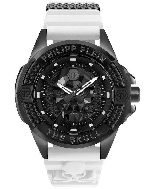 Philipp Plein Mens The Skull Gray Silicone Strap Watch 44mm Product Image