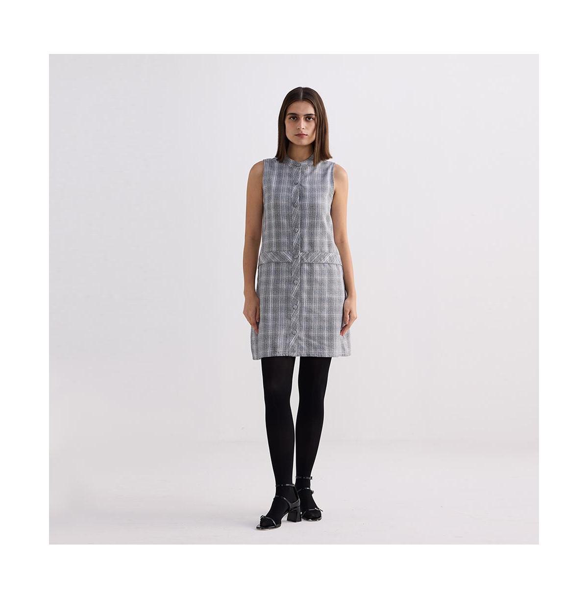 Reistor Womens The Cotton Tweed Shift Dress Product Image