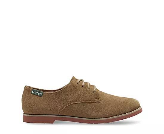 Eastland Bucksport Womens Suede Oxford Shoes Dark Green Product Image