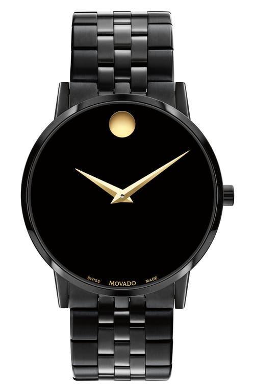 Men's Movado MuseumÂ® Classic Black PVD Watch with Black Dial (Model: 0607626) Product Image