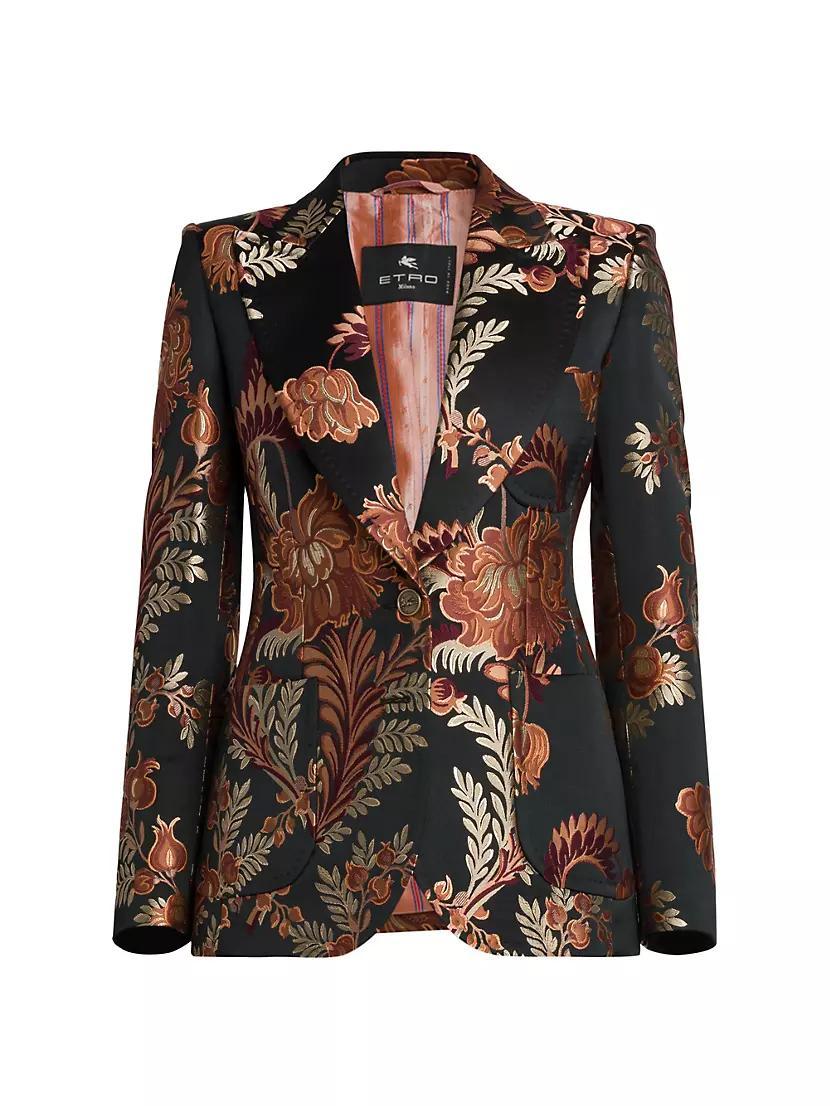 Floral Brocade Blazer Product Image