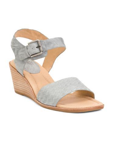 Leather Garin Comfort Wedge Sandals for Women | Leather/Man-Made Sole Product Image