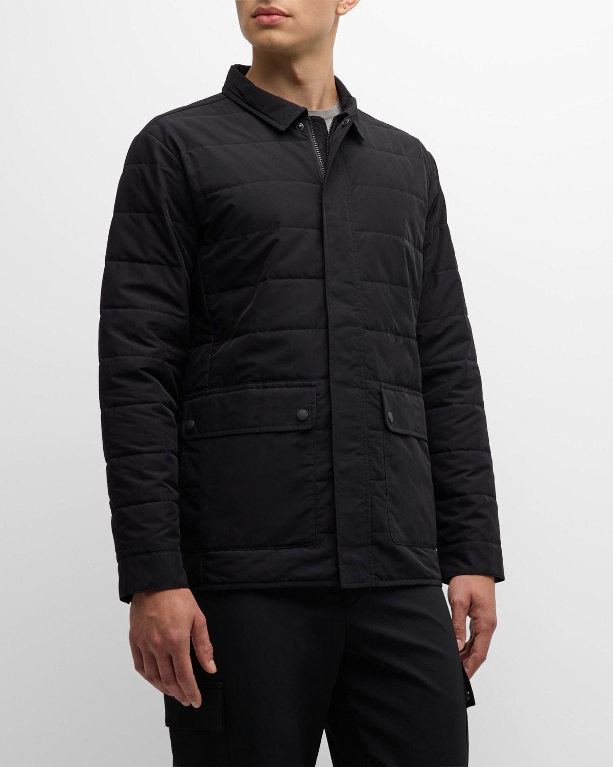 Mens Mercer Concealed-Zip Quilted Jacket Product Image