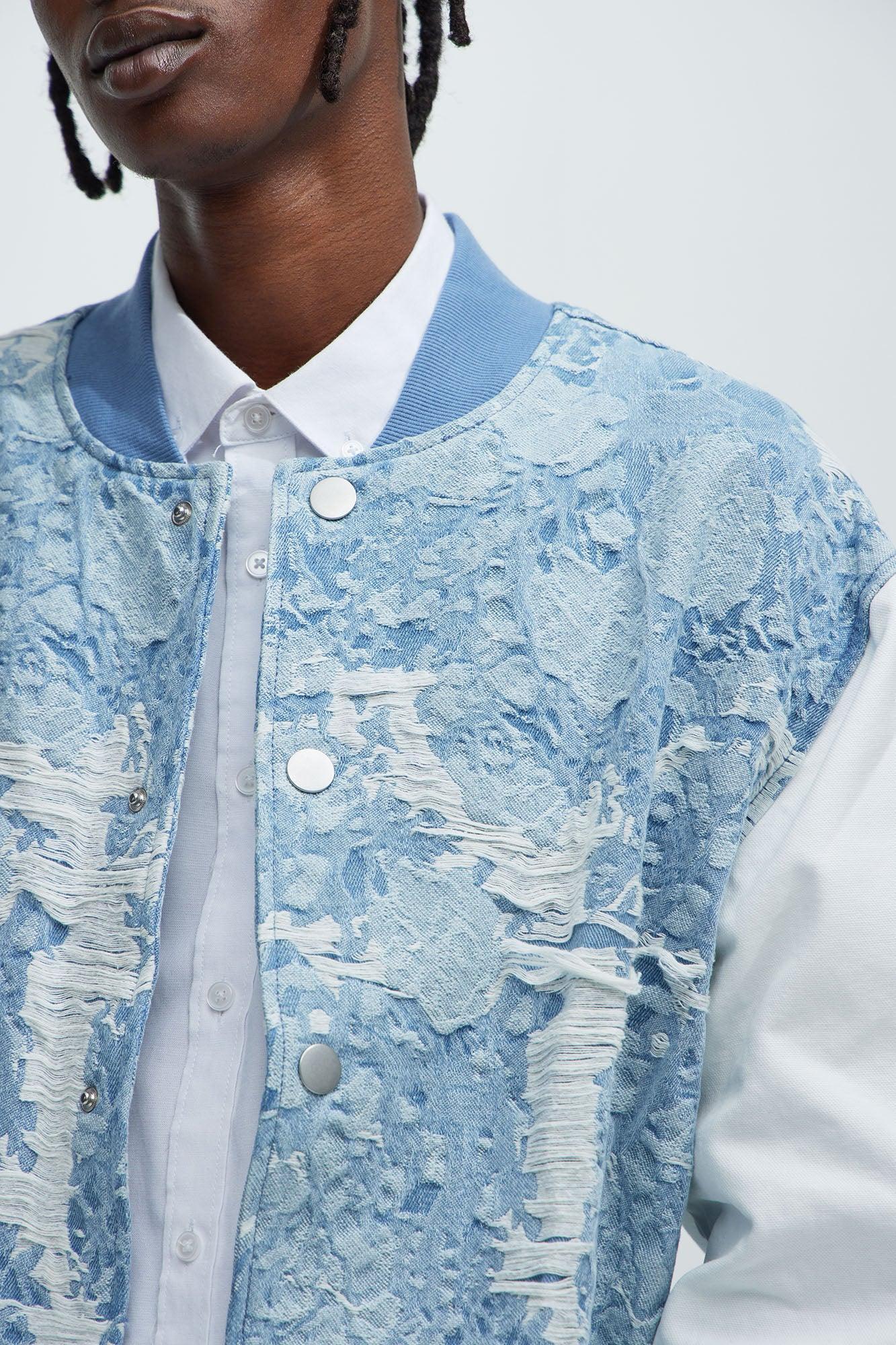 Inspired Denim Bomber Jacket - Light Wash Product Image