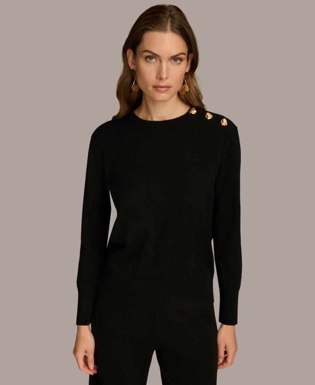 Donna Karan New York Womens Cashmere-Blend Sweater Product Image