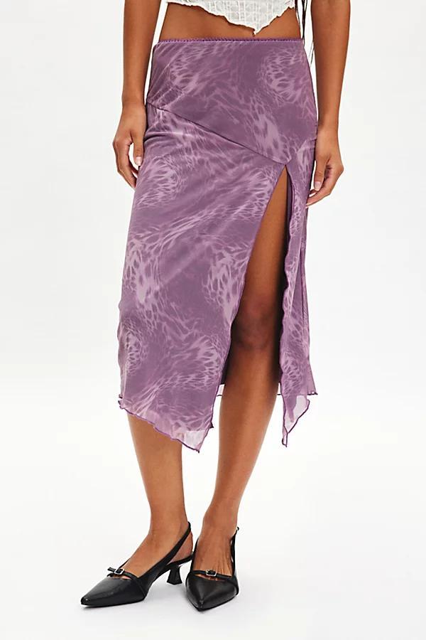 Silence + Noise Isla Mesh Midi Skirt Womens at Urban Outfitters Product Image