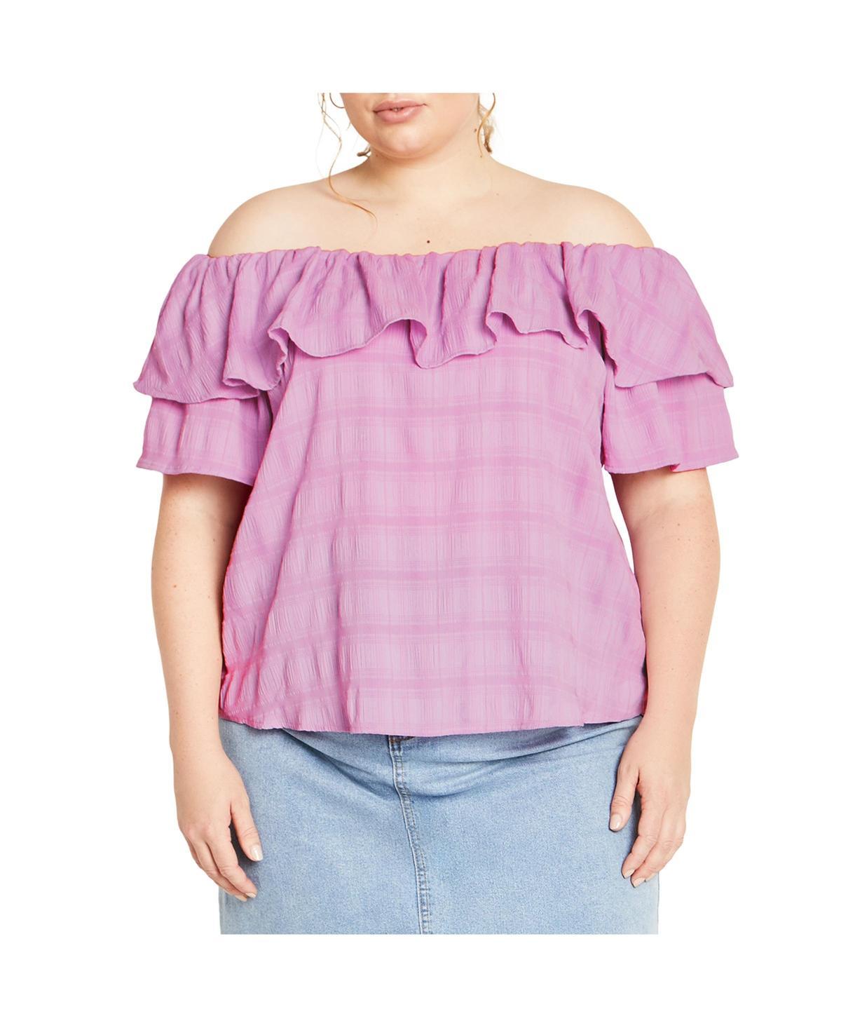 City Chic Womens Christy Off Shoulder Top Product Image