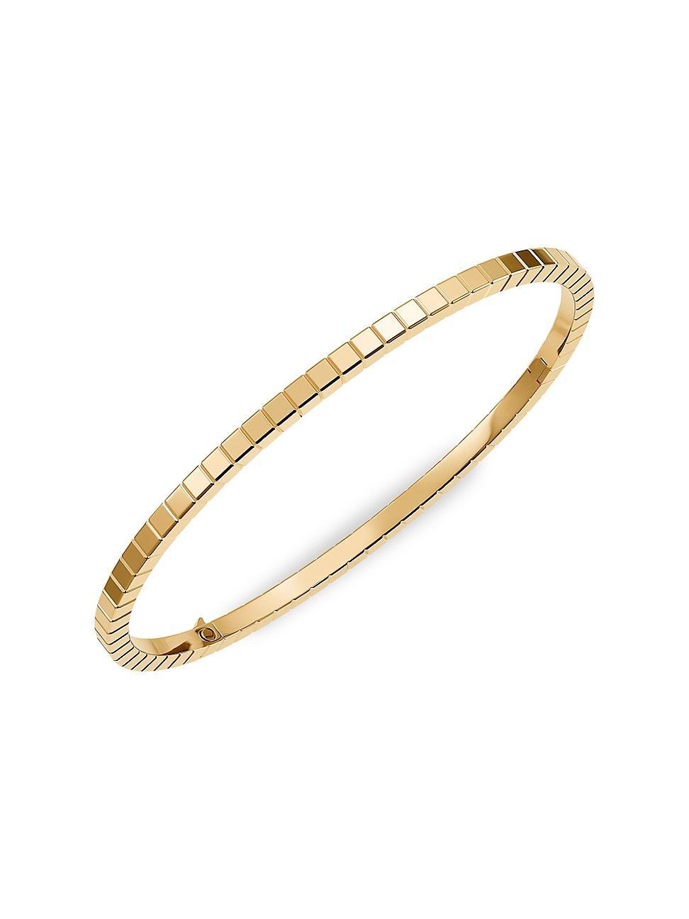 Womens 18K Yellow Gold Ice Cube Bracelet Product Image